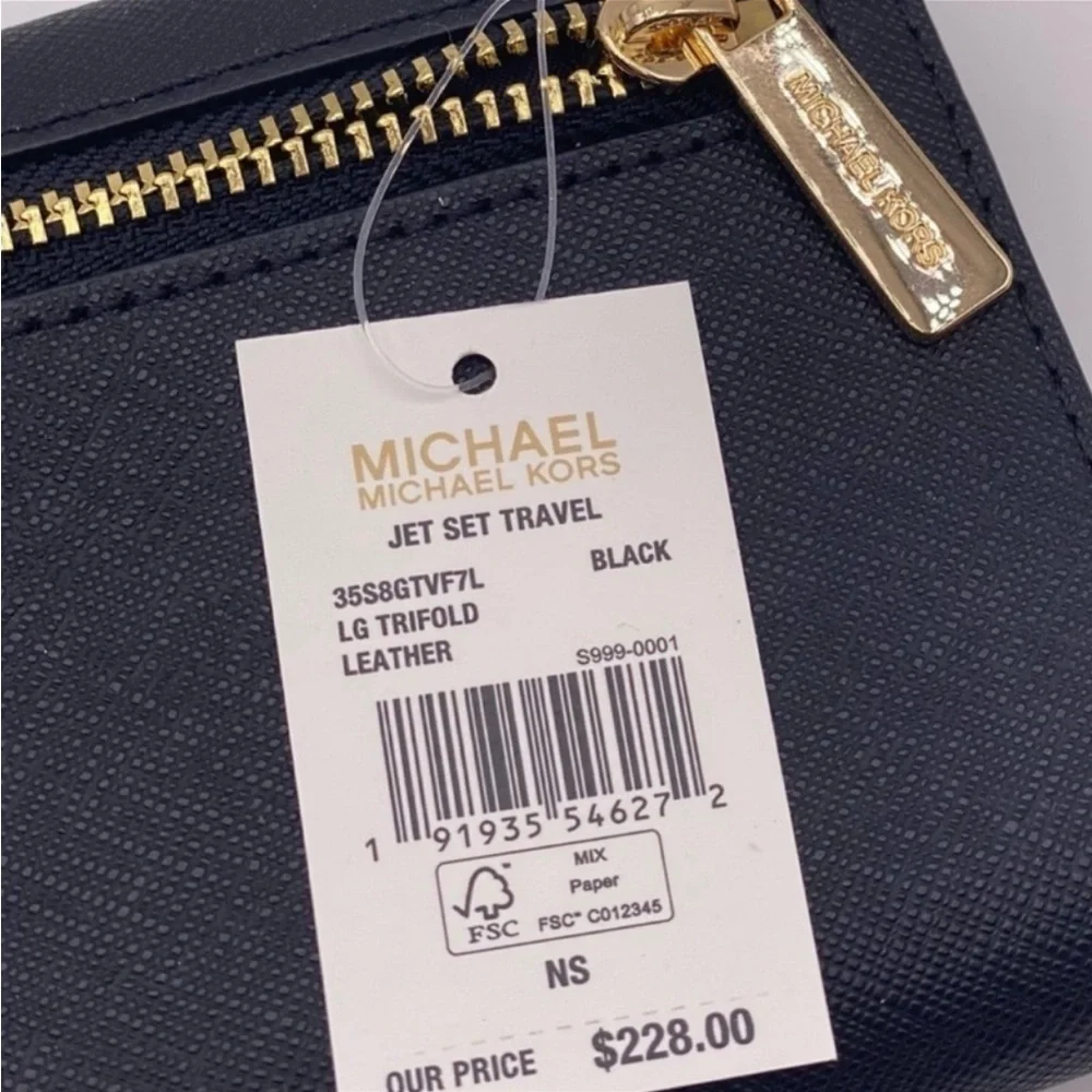 Michael Kors Trifold Wallet Black
